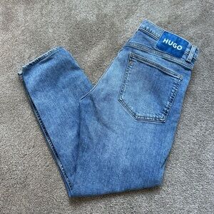Hugo Boss Zane Blue Men Slim Skinny Denim Jeans 32/32